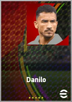 Danilo eFootball 2026 player card, 78 OVR CB