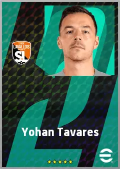 Yohan Tavares eFootball 2026 player card, 68 OVR CB