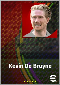 Kevin De Bruyne eFootball 2026 player card, 78 OVR AMF