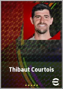 Thibaut Courtois eFootball 2026 player card, 83 OVR GK