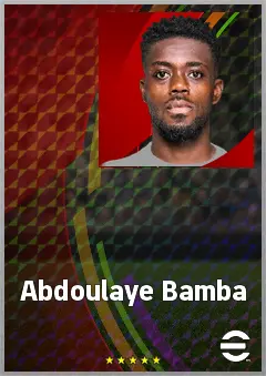 Abdoulaye Bamba eFootball 2026 player card, 70 OVR CB