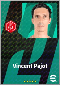 Vincent Pajot eFootball 2026 player card, 68 OVR DMF