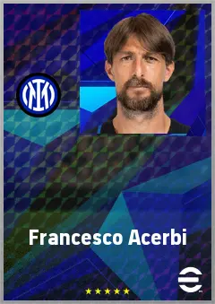 Francesco Acerbi eFootball 2026 player card, 78 OVR CB