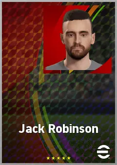 Jack Robinson eFootball 2026 player card, 72 OVR CB