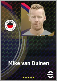 Mike van Duinen eFootball 2026 player card, 67 OVR CF