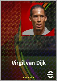 Virgil van Dijk eFootball 2026 player card, 83 OVR CB