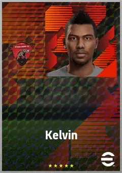 Kelvin eFootball 2026 player card, 69 OVR RWF