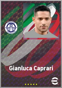 Gianluca Caprari eFootball 2026 player card, 74 OVR SS