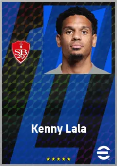 Kenny Lala eFootball 2026 player card, 74 OVR RB