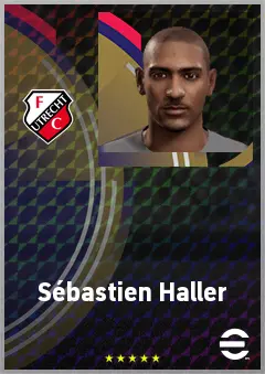 Sébastien Haller eFootball 2026 player card, 71 OVR CF