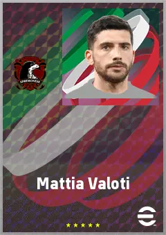 Mattia Valoti eFootball 2026 player card, 72 OVR CMF