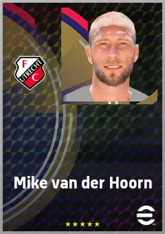 Mike van der Hoorn eFootball 2026 player card, 73 OVR CB