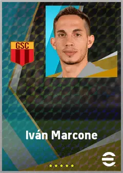 Iván Marcone eFootball 2026 player card, 73 OVR DMF