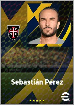 Sebastián Pérez eFootball 2026 player card, 69 OVR DMF