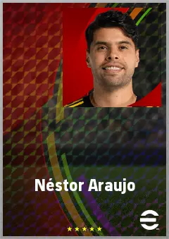 Néstor Araujo eFootball 2026 player card, 72 OVR CB
