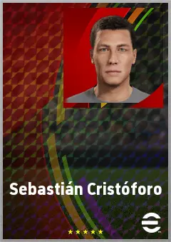 Sebastián Cristóforo eFootball 2026 player card, 69 OVR CMF