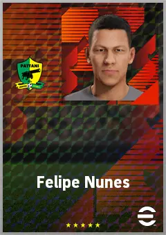 Felipe Nunes eFootball 2026 player card, 67 OVR AMF