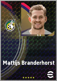 Mattijs Branderhorst eFootball 2026 player card, 72 OVR GK