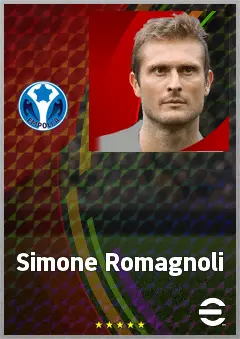 Simone Romagnoli eFootball 2026 player card, 70 OVR CB