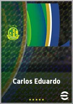 Carlos Eduardo eFootball 2026 player card, 73 OVR AMF