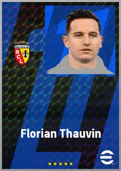 Florian Thauvin eFootball 2026 player card, 77 OVR RWF