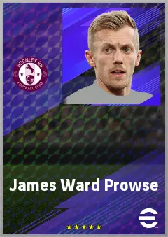 James Ward Prowse eFootball 2026 player card, 73 OVR CMF
