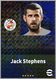 Jack Stephens eFootball 2026 player card, 70 OVR CB