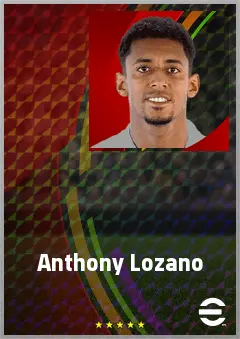 Anthony Lozano eFootball 2026 player card, 73 OVR CF