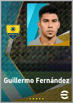 Guillermo Fernández eFootball 2026 player card, 73 OVR DMF