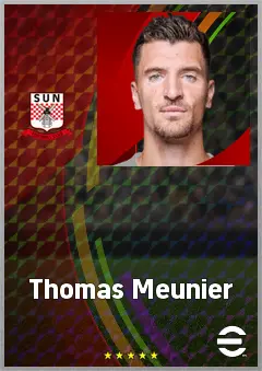 Thomas Meunier eFootball 2026 player card, 74 OVR RB
