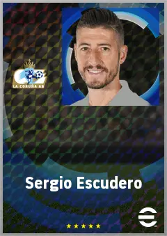 Sergio Escudero eFootball 2026 player card, 70 OVR LB