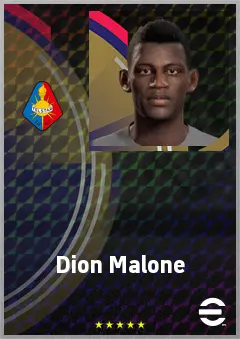 Dion Malone eFootball 2026 player card, 66 OVR CB
