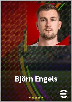 Björn Engels eFootball 2026 player card, 66 OVR CB