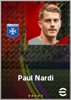 Paul Nardi eFootball 2026 player card, 72 OVR GK