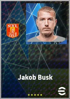 Jakob Busk eFootball 2026 player card, 68 OVR GK