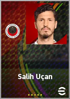 Salih Uçan eFootball 2026 player card, 72 OVR CMF