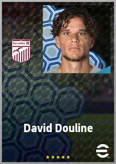 David Douline eFootball 2026 player card, 70 OVR DMF