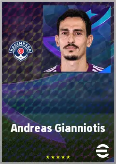Andreas Gianniotis eFootball 2026 player card, 71 OVR GK