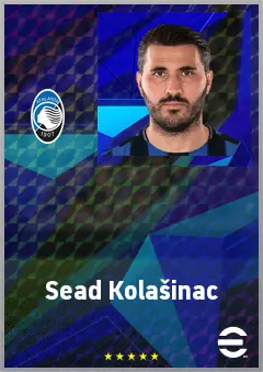 Sead Kolašinac eFootball 2026 player card, 76 OVR CB
