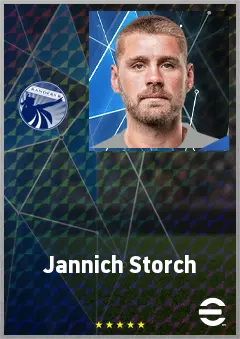 Jannich Storch eFootball 2026 player card, 67 OVR GK