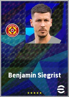 Benjamin Siegrist eFootball 2026 player card, 69 OVR GK