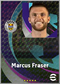 Marcus Fraser eFootball 2026 player card, 70 OVR CB