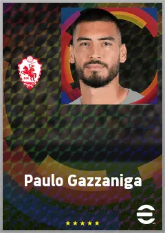 Paulo Gazzaniga eFootball 2026 player card, 77 OVR GK