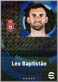 Léo Baptistão eFootball 2026 player card, 71 OVR RWF