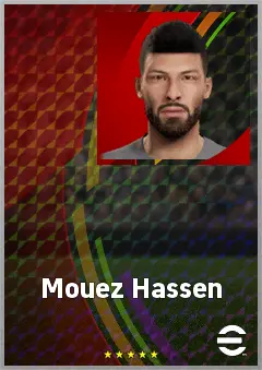 Mouez Hassen eFootball 2026 player card, 68 OVR GK
