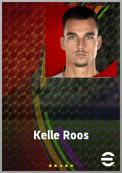 Kelle Roos eFootball 2026 player card, 68 OVR GK