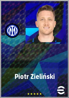 Piotr Zieliński eFootball 2026 player card, 76 OVR CMF