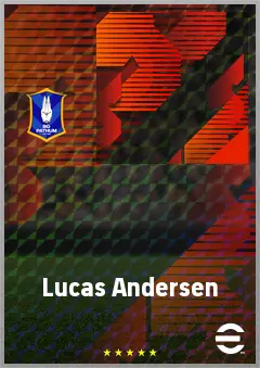 Lucas Andersen eFootball 2026 player card, 70 OVR AMF