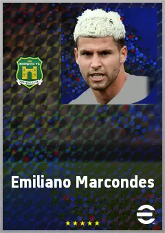 Emiliano Marcondes eFootball 2026 player card, 71 OVR SS