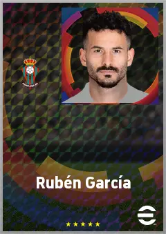 Rubén García eFootball 2026 player card, 74 OVR RMF
